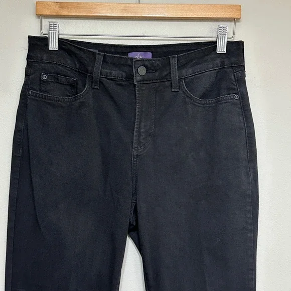 NYDJ Ami Skinny Legging‎ Jeans Women 8 Black Denim High Rise Slimming Lift Tuck - Picture 2 of 14